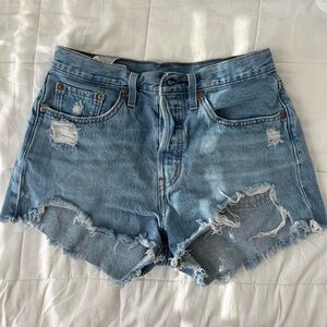 Levis 501 denim shorts